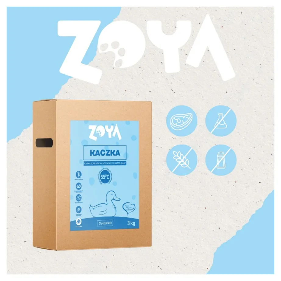 ZOYA ColdPRO Duck 3 kg gluteenivaba partliha kuivtoit täiskasvanud koertele, kana- ja sojavaba – 2