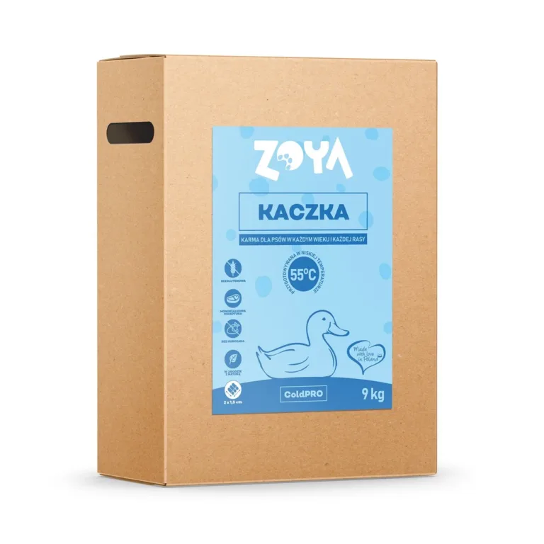 ZOYA ColdPRO Duck 9 kg kuivtoit karbis brändipakend