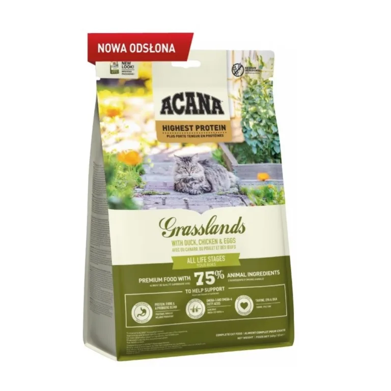 pardilihaga kuivtoit kassile ACANA Grasslands 340g