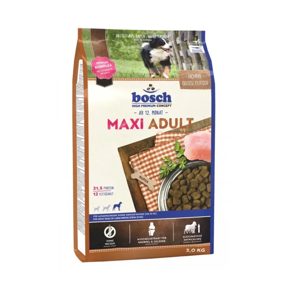 kanamaitseline kuivtoit suurtele koertele Bosch Maxi Adult 3 kg
