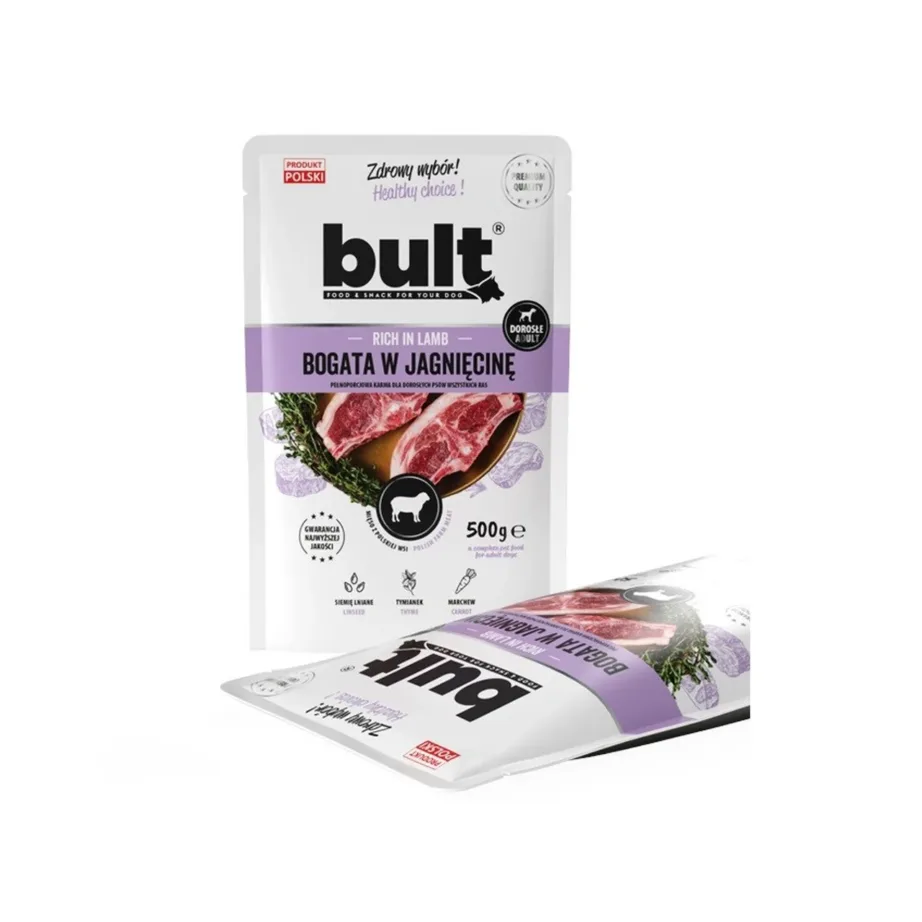 lambalihaga märgkoeratoit 100g BULT täissööt pakendis