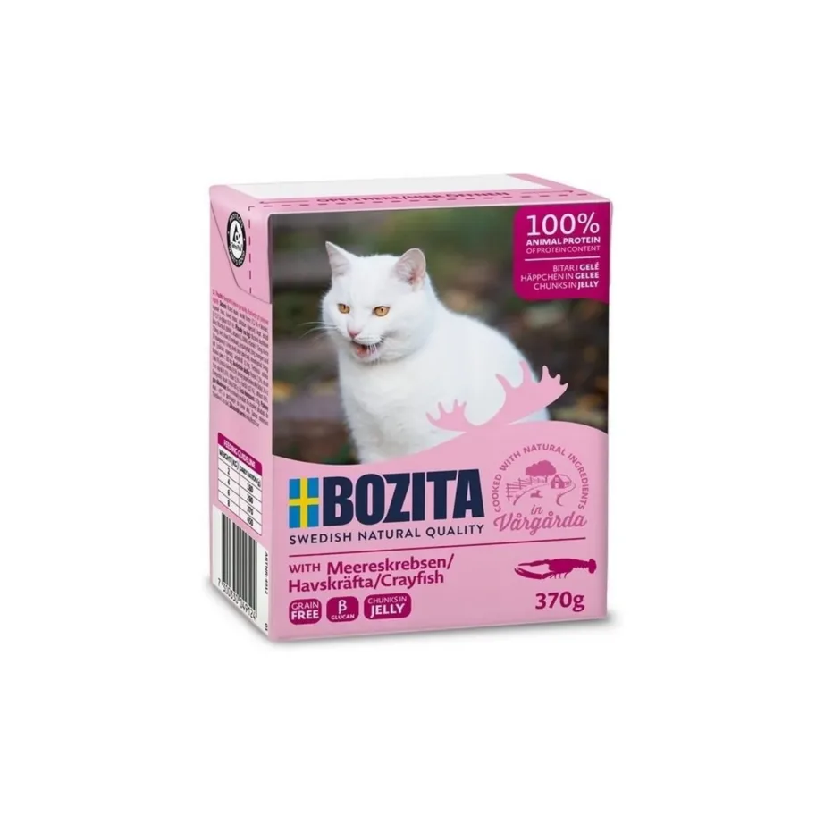 Bozita Crayfish in Jelly 370g gluteenivaba märgtoit täiskasvanud kassile