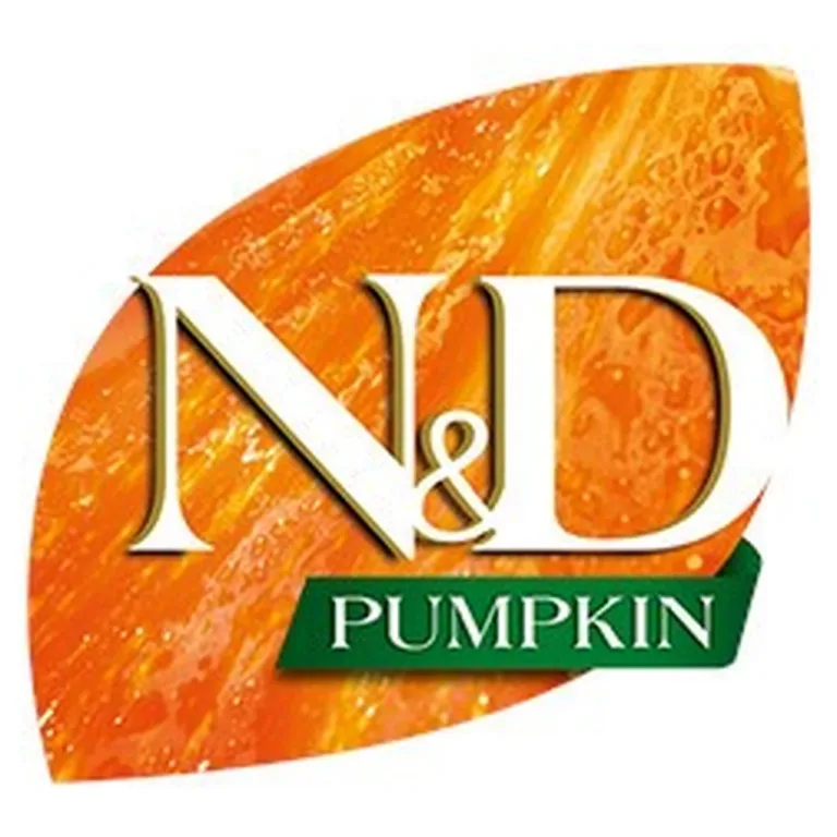 Farmina N&D Pumpkin logo apelsinioranžil taustal