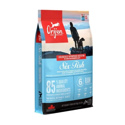 orijen six fish koeratoit 6kg kalamaitseline kuivtoit kott
