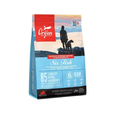 Orijen Six Fish 2kg kalapõhine kuivtoit koertele