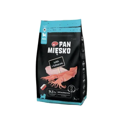 kalkuniga kutsikate kuivtoit 3kg, PAN MIĘSKO pakend