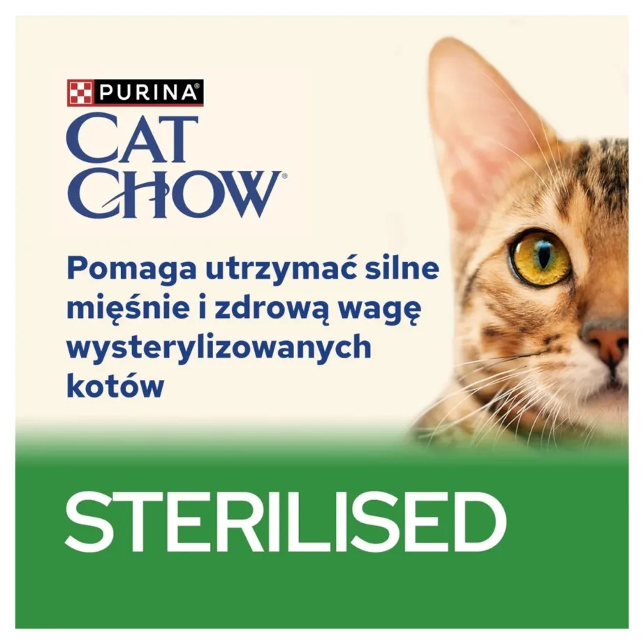 PURINA Cat Chow Sterilised 85g lambaliha ja roheliste ubadega teraviljavaba märgtoit kastreeritud täiskasvanud kassile – 2