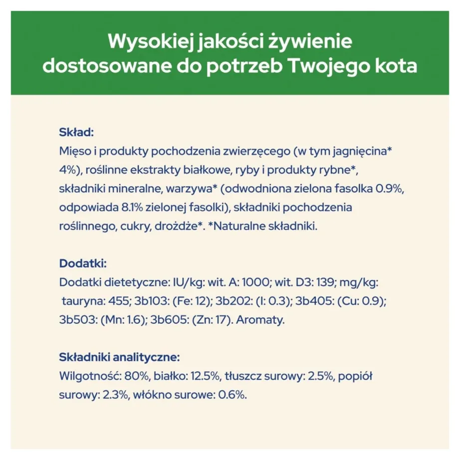 PURINA Cat Chow Sterilised 85g lambaliha ja roheliste ubadega teraviljavaba märgtoit kastreeritud täiskasvanud kassile – 5