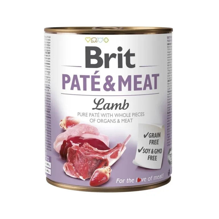 Brit lambalihaga märgtoit koertele, 800g konserv