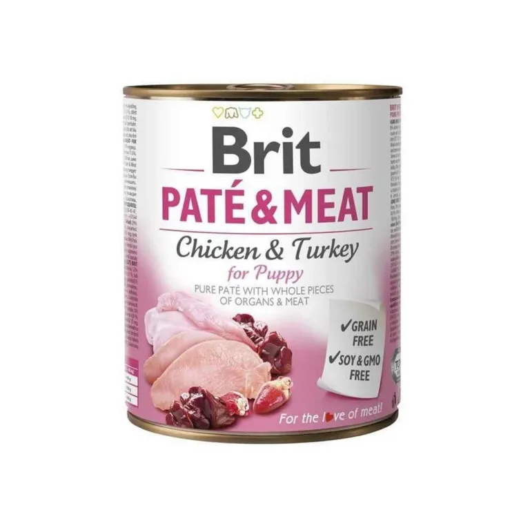 Brit Paté & Meat Puppy kana märgtoit kutsikatele 800g