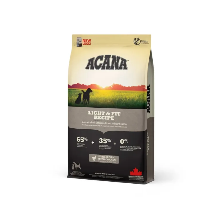 Acana Light & Fit kana teraviljavaba koeratoit 11,4 kg esikülg
