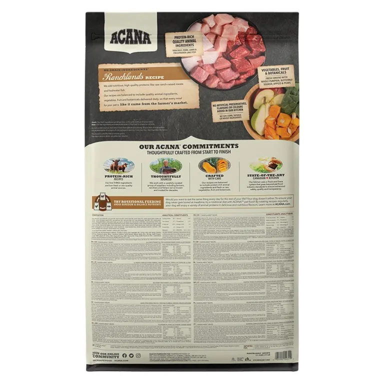 acana lambalihaga kuivtoit koertele detailne pakendi info