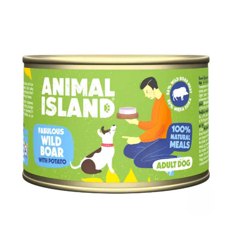 koeratoit metssea ja kartuliga ANIMAL ISLAND 410g purgis