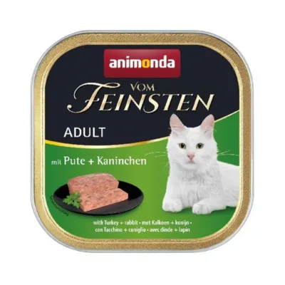 kalkuni ja küülikuga kassitoit Animonda Vom Feinsten märgtoit