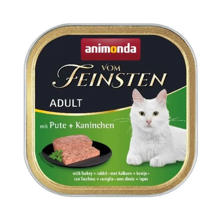 kalkuni ja küülikuga kassitoit Animonda Vom Feinsten märgtoit