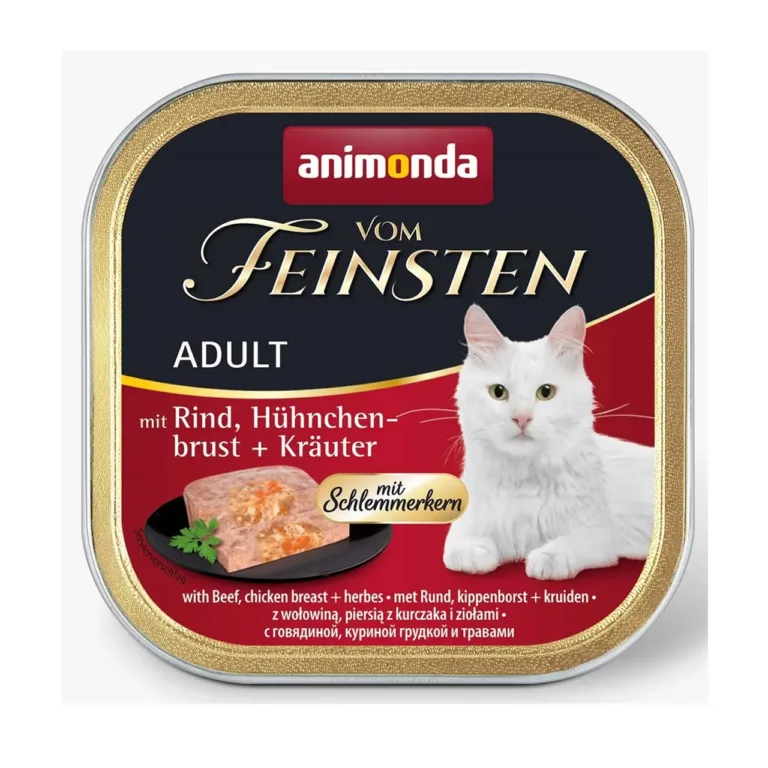 veise ja kanarinnaga märg kassitoit Animonda 100g karbis