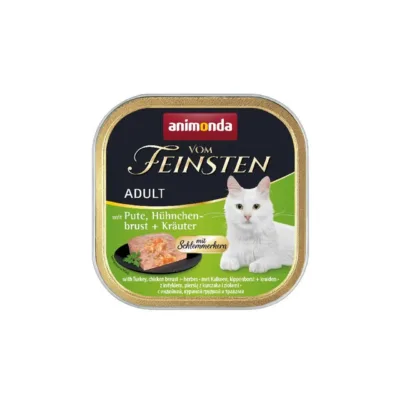 kalkuni ja kana märgtoit kassile Animonda Vom Feinsten