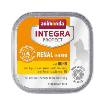kanamaitseline märgtoit neeruhaigele kassile Animonda Integra Protect Renal Chicken 100g