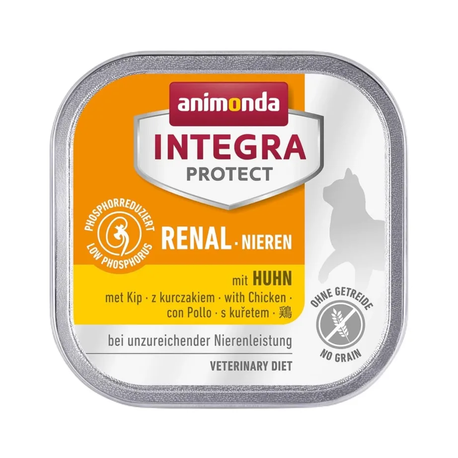 kanamaitseline märgtoit neeruhaigele kassile Animonda Integra Protect Renal Chicken 100g