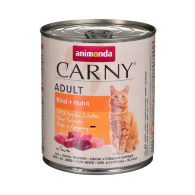 Animonda Carny Adult veise ja kana kassikonserv 800g purk