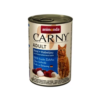 veise ja tursaga märgkassitoit, Animonda Carny 400g purk