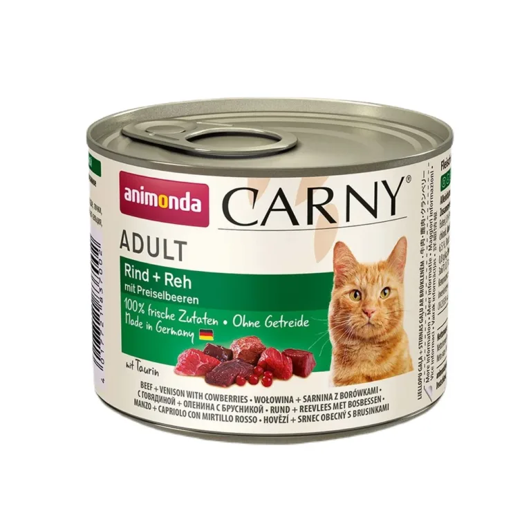 veise ja hirveliha kassitoit Animonda Carny Adult 200g purk