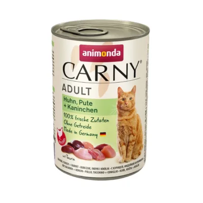 Animonda Carny kana kalkun küülik kassitoit 400g purk