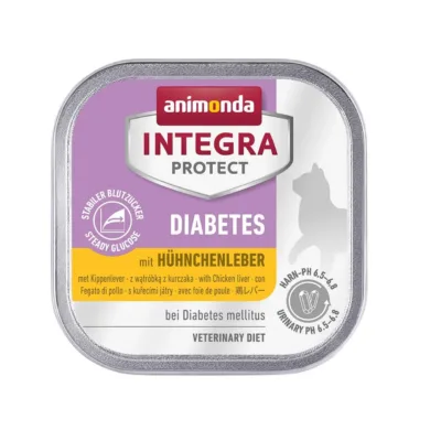 diabeediga kassi märgtoit linnumaksaga Animonda pakendis