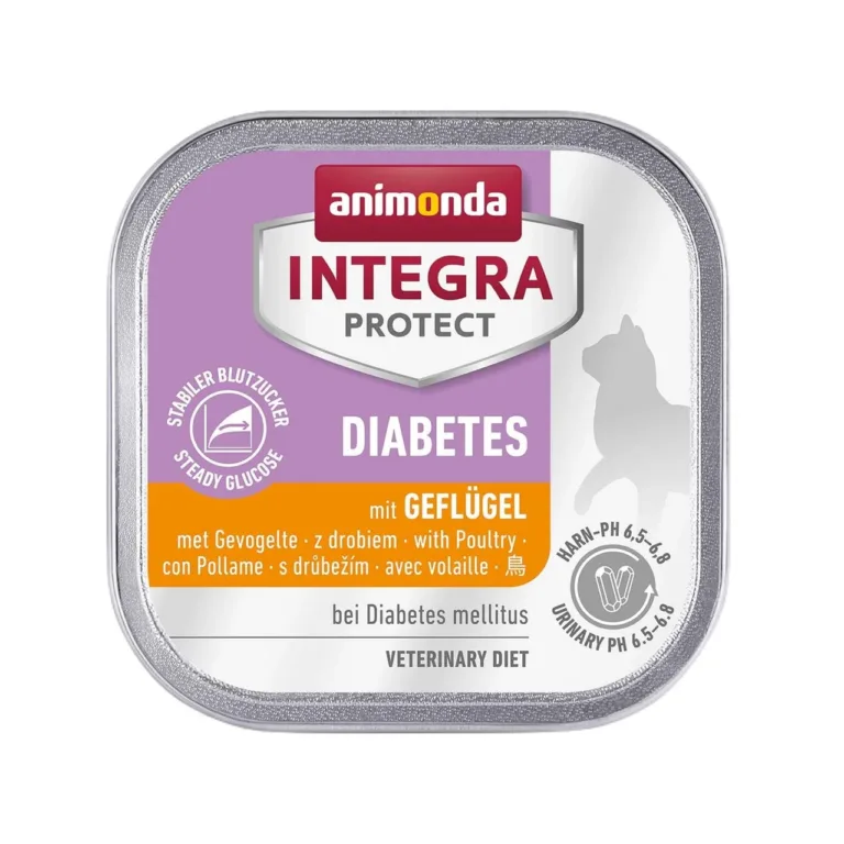 diabeediga kassidele märgtoit Animonda Integra Protect Diabetes 100g kanaga