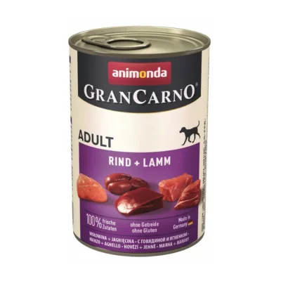 veise ja lambalihaga koeratoit Animonda GranCarno purgis