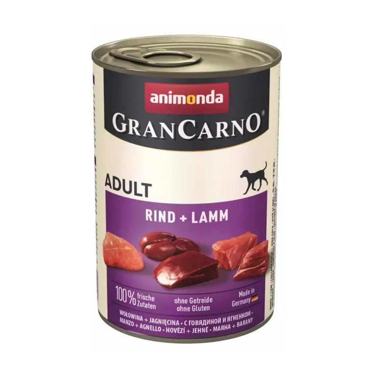 veise ja lambalihaga koeratoit Animonda GranCarno purgis
