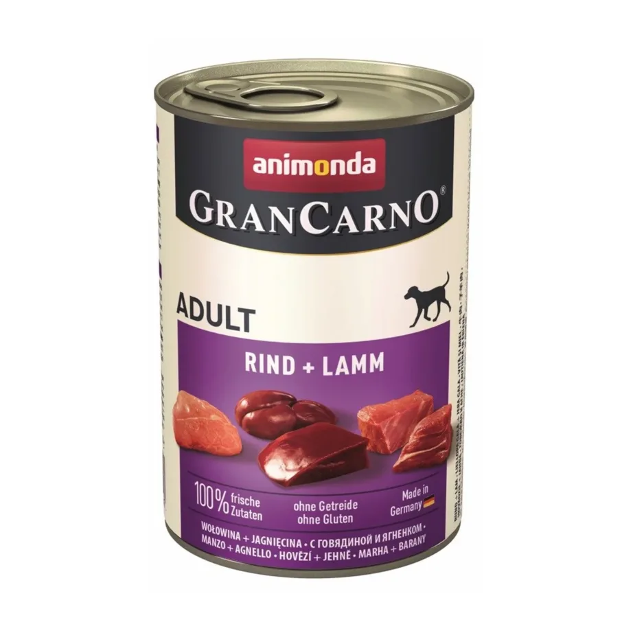 veise ja lambalihaga koeratoit Animonda GranCarno purgis