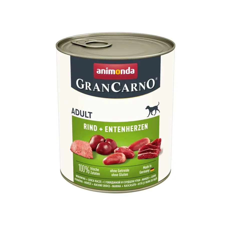veise ja pardisüdamega koeratoit Animonda GranCarno 400g