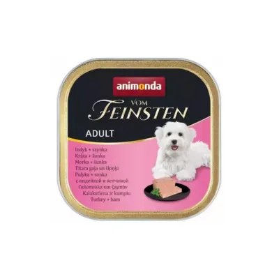 kalkuni- ja singiga märgtoit koertele Animonda 150g