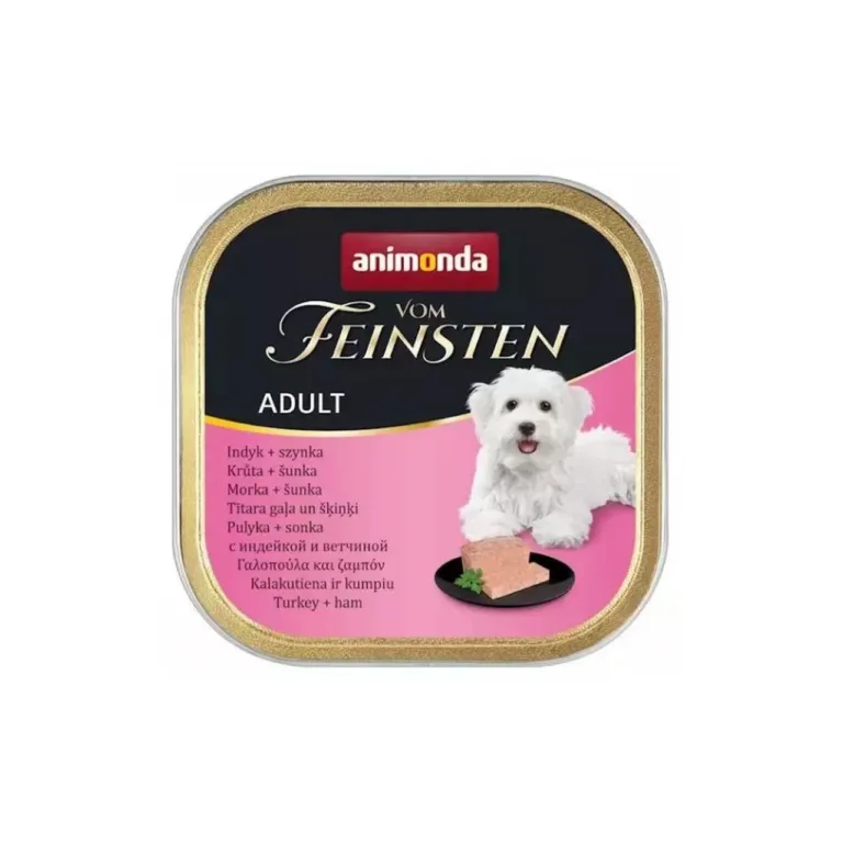 kalkuni- ja singiga märgtoit koertele Animonda 150g
