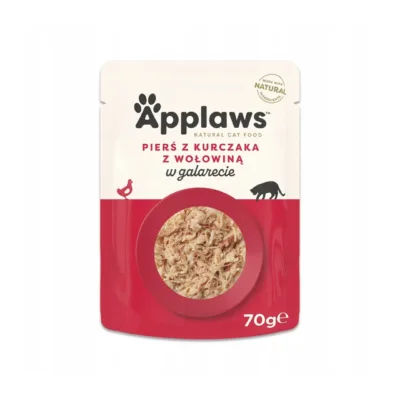 Applaws kanaliha ja veiselihaga kassitoit kotis 70g