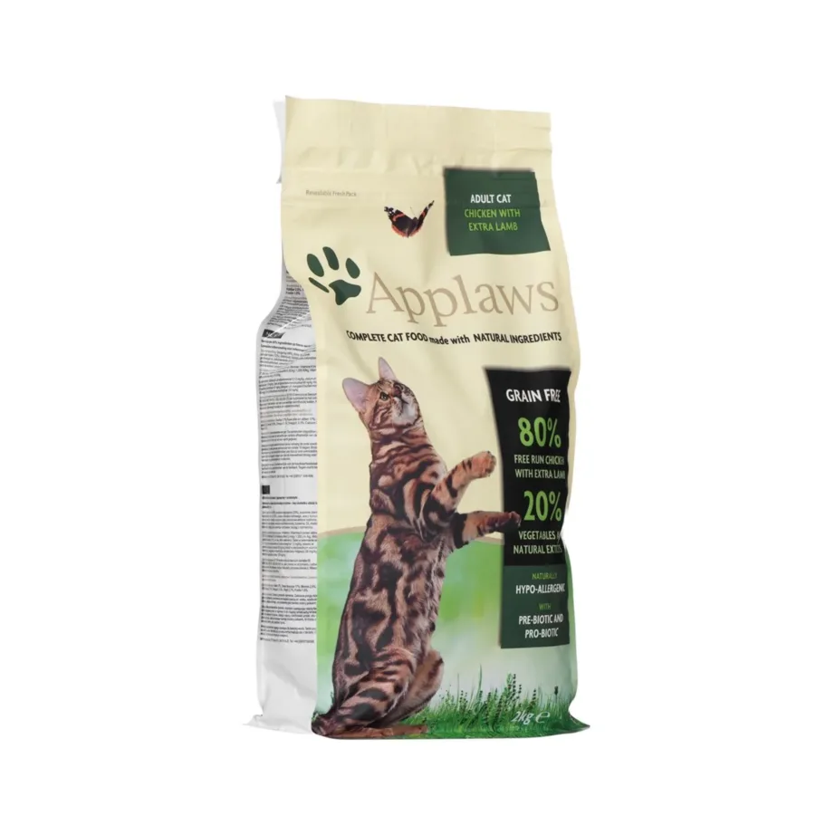 Applaws kana- ja lambalihaga kuivtoit täiskasvanud kassile 2 kg