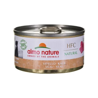 Almo Nature HFC veiseliha märgtoit koertele, 95g konserv