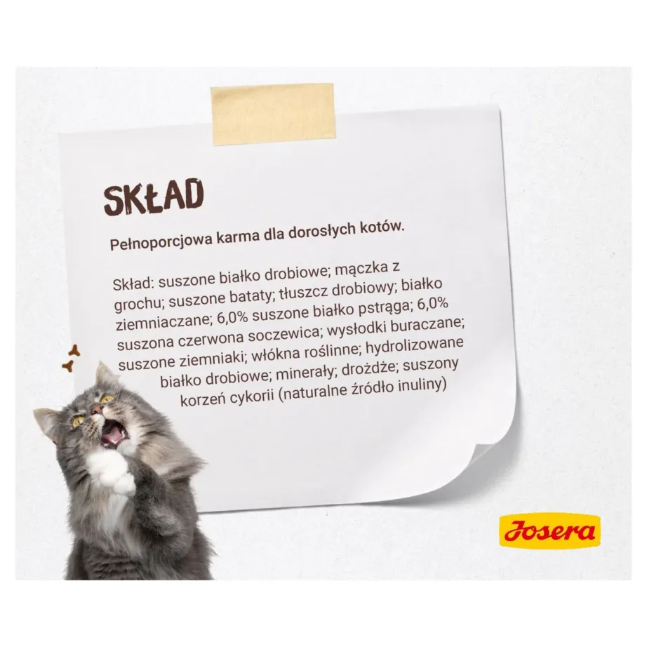 Josera Naturelle Adult Sterilised Trout 10 kg teraviljavaba kuivtoit forelli ja läätsedega steriliseeritud täiskasvanud kassidele – 5