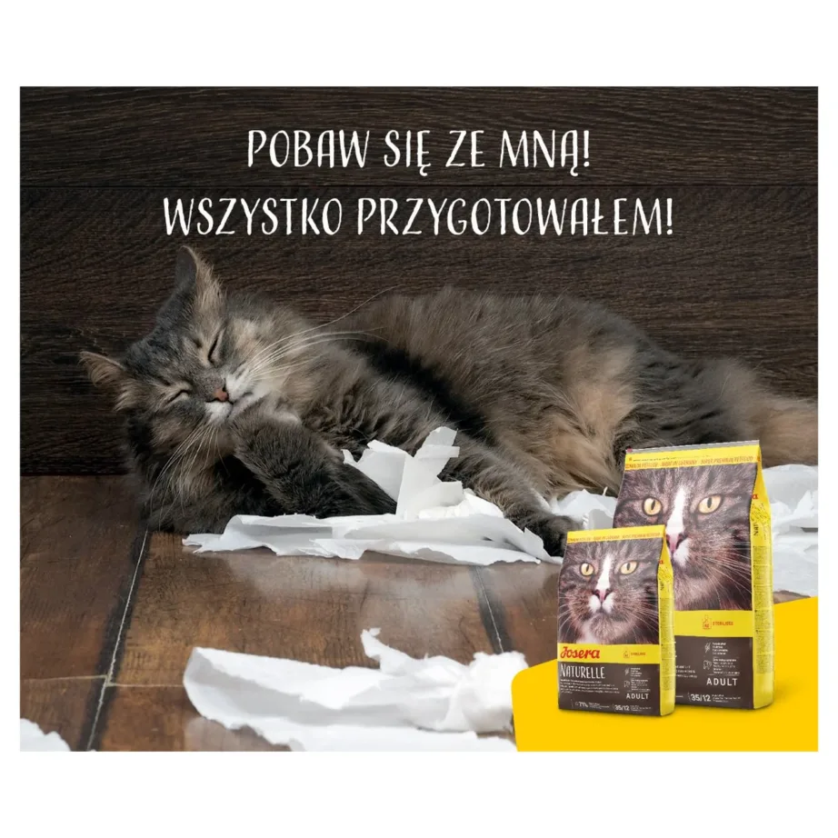 Josera Naturelle Adult Sterilised Trout 10 kg teraviljavaba kuivtoit forelli ja läätsedega steriliseeritud täiskasvanud kassidele – 6