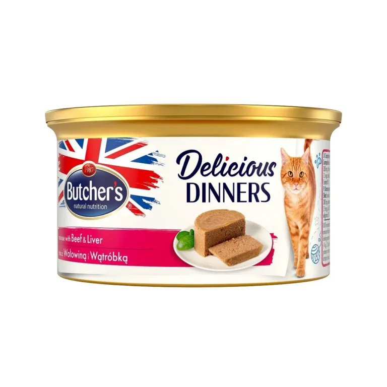 veise ja maksaga kassikonserv Butcher's Classic 85g