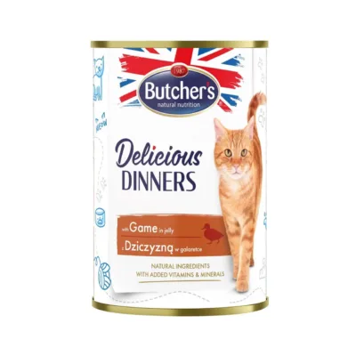 Butcher's Delicious Dinners metssealiha märg kassitoit 400g purk