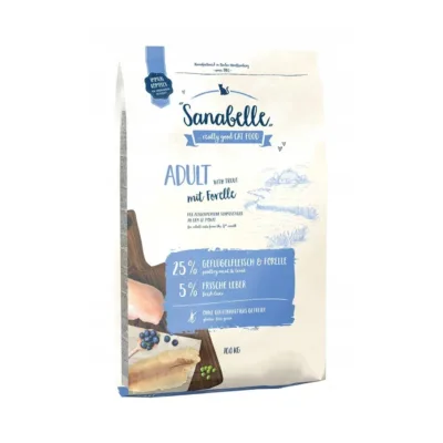 gluteenivaba kassitoit forelliga Bosch Sanabelle 10kg kott