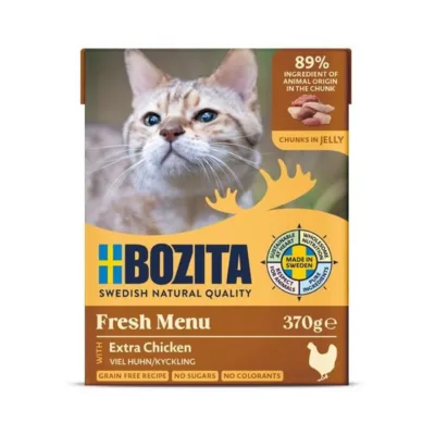 kanafileega kassitoit 370 g Bozita tootepakend eestvaates