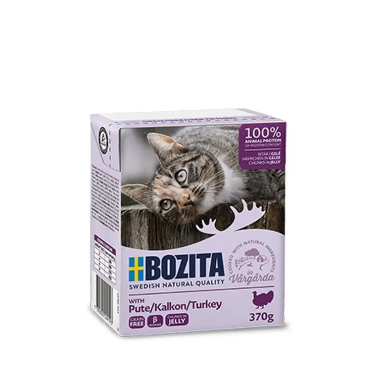 kalkunimaitseline märgtoit kassidele Bozita 370g esipakend