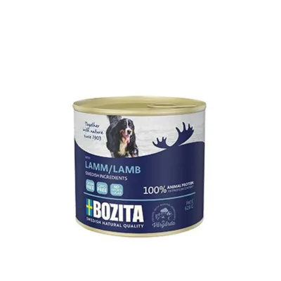 Bozita 625g lambalihaga teraviljavaba märgkoeratoit purgis