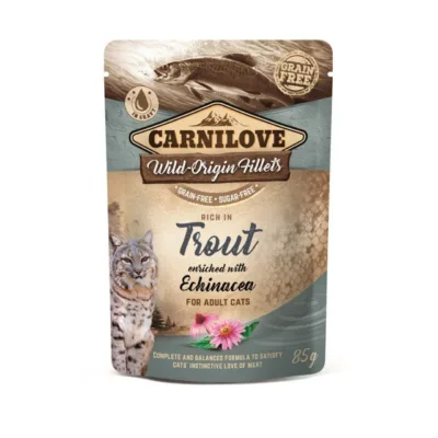 Carnilove forelliga märgtoit kassile kotis 85g