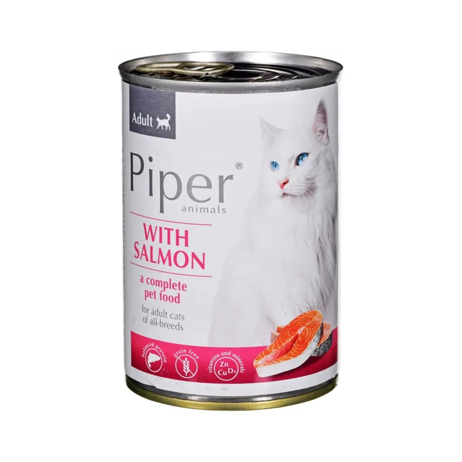 Dolina Noteci Piper 400g teraviljavaba lõhega märgtoit täiskasvanud kassidele