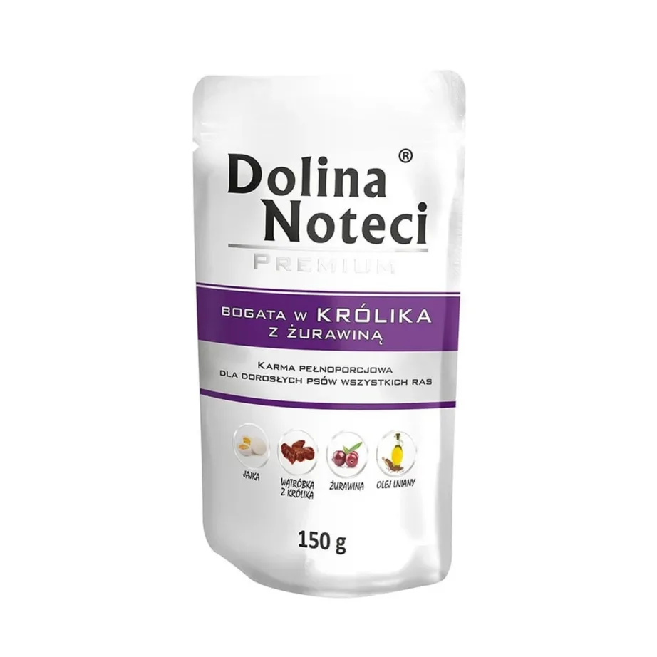 jäneseliha märgtoit koertele Dolina Noteci Premium 150g