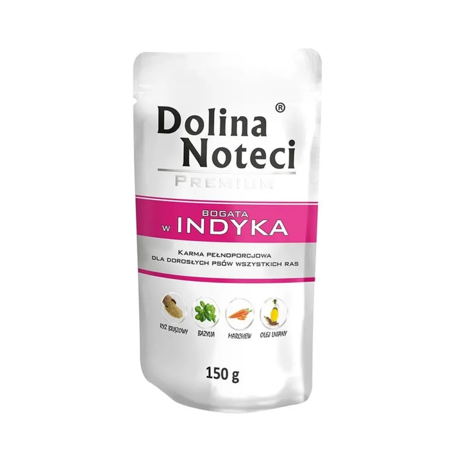 kalkuni märgtoit täiskasvanud koertele Dolina Noteci 150g